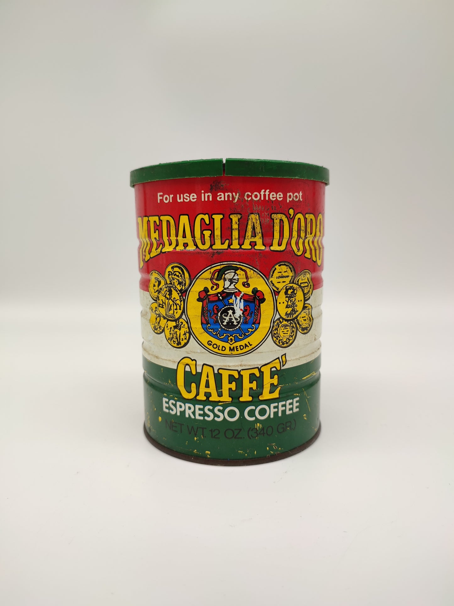 Scatola in latta vintage Medaglia d'oro Caffé