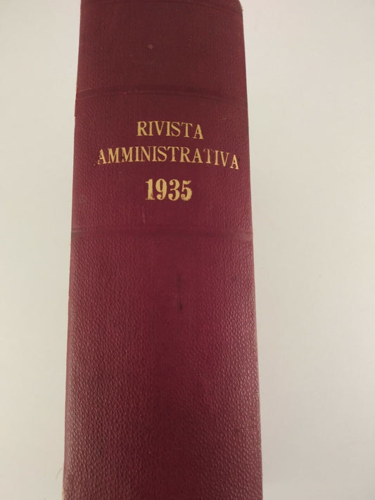 Rivista amministrativa 1935 cod. 20268