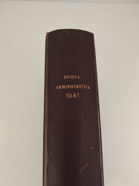 Rivista amministrativa 1941 cod. 20264