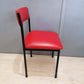 42333 Set n 4 sedie con seduta rossa