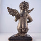 45387 Scultura angelo in bronzo con base