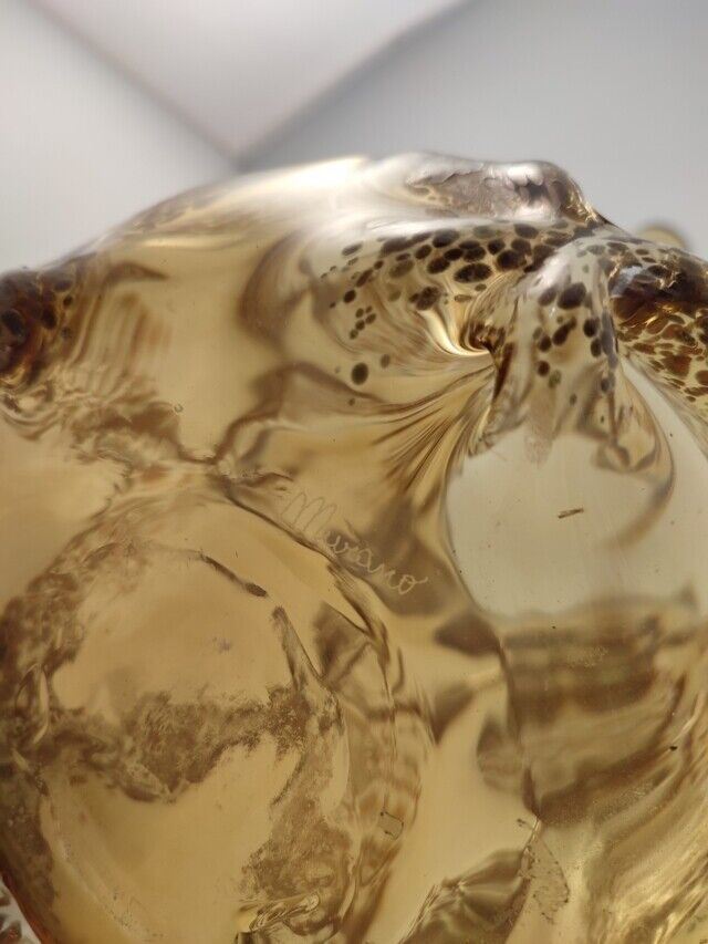 47102 Vaso in vetro di Murano giallo